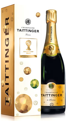 テタンジェ　ブリュットレゼルヴ　FIFAワールドカップ・ボトル　(シャンパン)　750ml 【フランス】